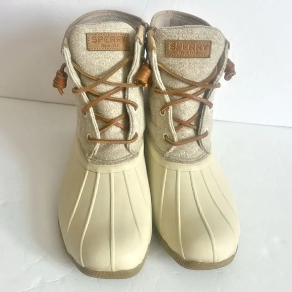 Sperry Cream and Tan Winter Boots - Picture 4 of 12
